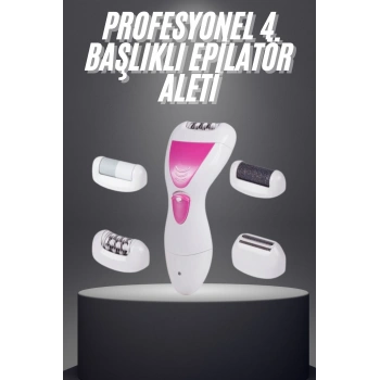 Nevamel Şarjlı Epilasyon Cihazı Çok Başlıklı Ayak Bakımına Uygun Epilatör Aleti