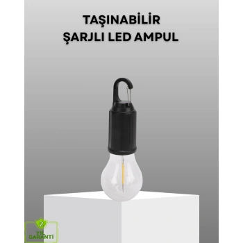 Nevamel® Şarjlı Kancalı LED Lamba – Kamp Balkon ve Acil Durum Işığı