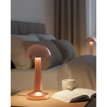 Nevamel® Şarjlı Mantar Masa Lambası 3 Seviyeli Dokunmatik LED USB Şarj Özellikli