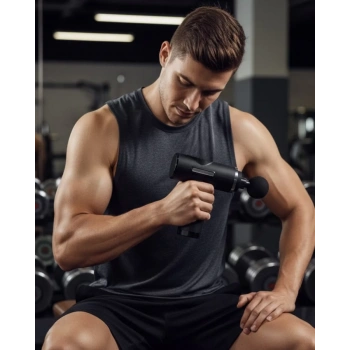 Nevamel® Şarjlı Masaj Tabancası 4 Başlıklı Mini Masaj Tabancası ve Masaj Aleti