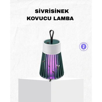 Nevamel® Şarjlı Mor Işıklı Sivrisinek Öldürücü Lamba – Sessiz ve Kimyasal İçermez