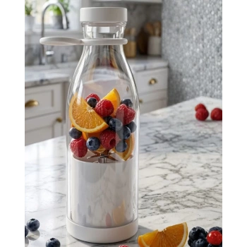 Nevamel® Şarjlı Taşınabilir Blender 380 ml USB Kablosuz Smoothie ve Meyve Karıştırıcı