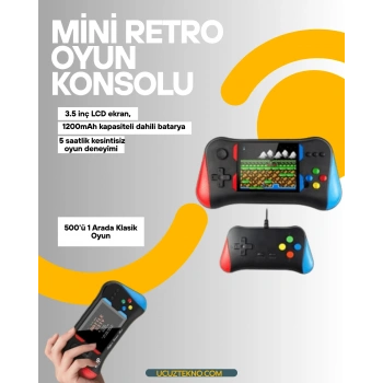 Nevamel Şarjlı Taşınabilir Oyun Konsolu – X7M Retro Game Box