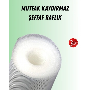 Nevamel Şeffaf mutfak raflığı ve çekmece kaplaması kaydırmaz pvc