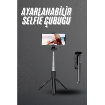 Nevamel Selfie Çubuğu Tripod Bluetooth Kumandalı Selfie Çubuğu Telefon Tutucu