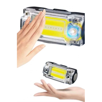 Nevamel Sensörlü Kamp Lambası Ayarlanabilir Kafa Lambası Kafa Bantlı