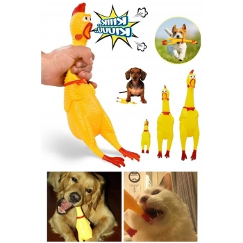 Nevamel Ses Çıkaran Tavuk Kedi Köpek Oyuncağı