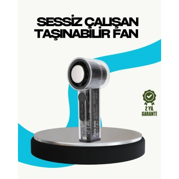 Nevamel Sessiz Çalışan Taşınabilir Fan | USB Şarjlı ve Kompakt Tasarım