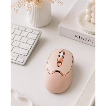 Nevamel® Sessiz Tıklama Özellikli Şarjlı Kablosuz Mouse Çoklu Cihaz Uyumlu