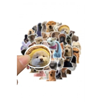 Nevamel Sevimli Köpek Çıkartmaları Laptop Notebook Tablet Sticker Seti