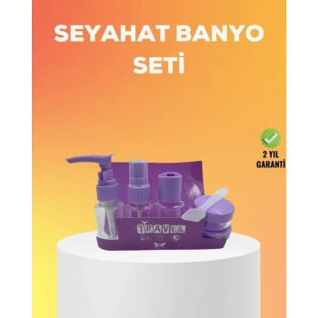 Nevamel® Seyahat Bakım Seti 5 Parça Sızdırmaz Şeffaf Kapaklı 30ml
