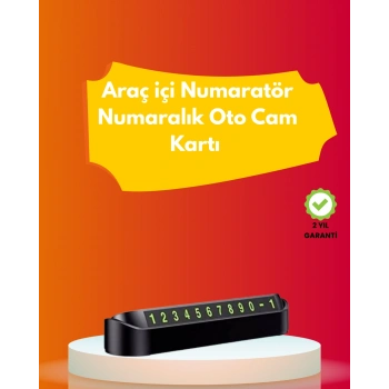 Nevamel Şık ve İşlevsel Fosforlu Araç Numaratörü – Kolay Kullanım Yüksek Görünürlük