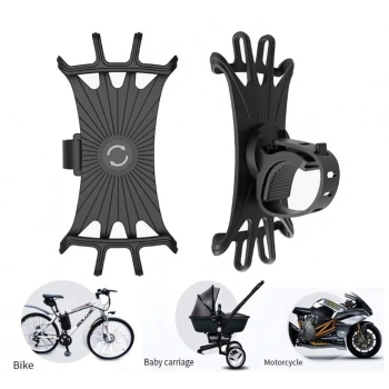 Nevamel Silikon Esnek Bisiklet Telefon Tutucu