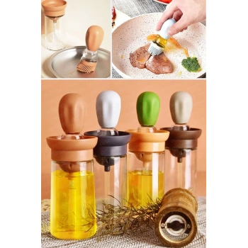 Nevamel Silikon Hazneli Fırçalı Yağdanlık