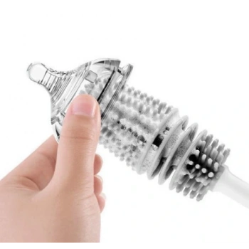 Nevamel Silikon Uzun Saplı Kavanoz Yıkama Fırçası