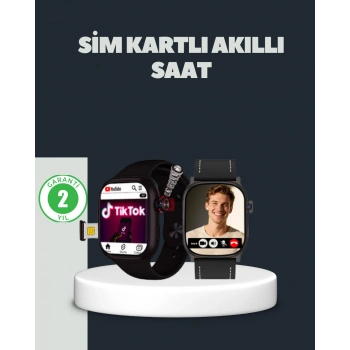 Nevamel® SIM Kartlı GPS Destekli Akıllı Saat Sesli Görüşmeli