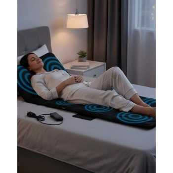 Nevamel® Sırt Bel Boyun Masaj Minderi Isıtmalı Titreşimli Sistem