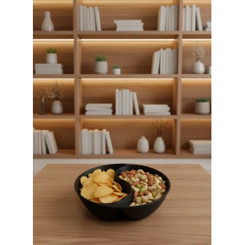 Nevamel® Siyah Çerezlik Kase Seti 4 Adet 3x12 cm