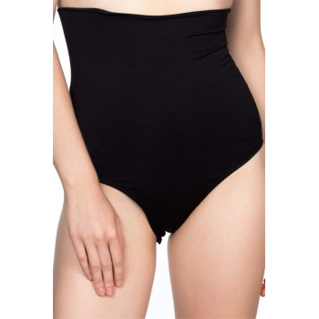 Nevamel® Siyah Double Yüksek Bel Çıtçıtlı Slip Korse