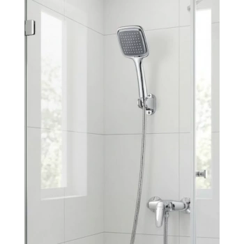 Nevamel® Siyah El Duşu Seti Spiral Duş Hortumu ve Duvar Askılı Çok Fonksiyonlu Duş Başlığı