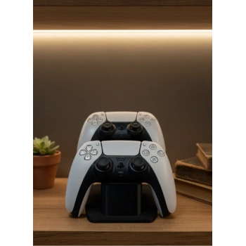 Nevamel® Siyah İkili Gamepad Tutucu 7x18 cm Oyun Aksesuarı