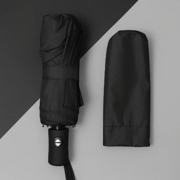 Nevamel Siyah Kılıflı Otomatik Kompakt Şemsiye