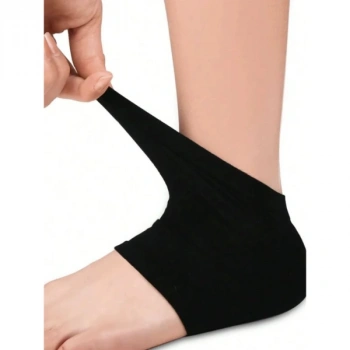 Nevamel Siyah Silikon Topuk Nemlendirici Çorap