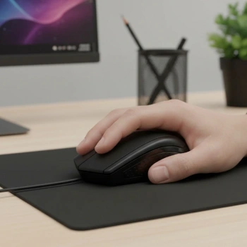 Nevamel Siyah USB Kablolu 3D Optik Mouse