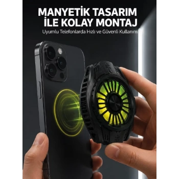 Nevamel® Soğutma Teknolojili RGB Işıklı Telefon Soğutucu