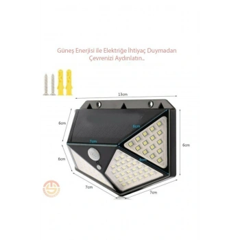 Nevamel Solar Bahçe Aydınlatma Lambası 100 Led