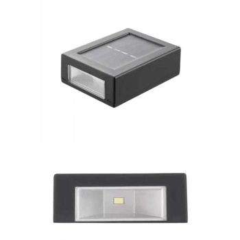 Nevamel Solar Güneş Enerjili Çift Taraflı Duvar Lambası Çift Taraflı Duvar Lamba Güneş Enerjili