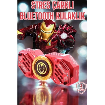 Nevamel® Stres Çarklı Bluetooth Kulaklık Kablosuz Kırmızı Yüksek Ses Kaliteli