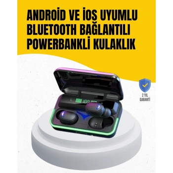 Nevamel Su Geçirmez E10 Bluetooth Kulaklık Powerbank ve Gürültü Engelleme
