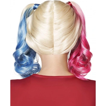 Nevamel Suicide Squad Harley Quinn Kostüm Peruk