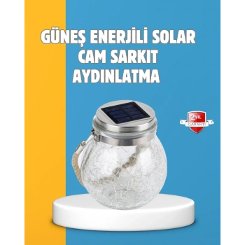 Nevamel® Suya Dayanıklı Güneş Enerjili Cam Şişe Sarkıt Lamba