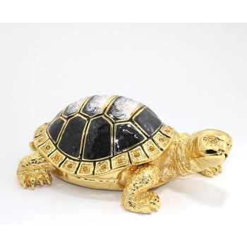 Nevamel Swarovski Taşlı Kaplumbağa Figürü Model 2