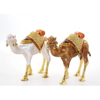 Nevamel® Swarovski Taşlı Tekli Deve Figürü Model 9
