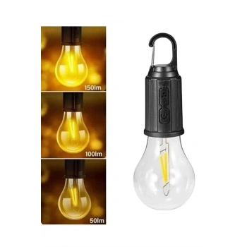 Nevamel Taşınabilir Askılı Ampul Kamp Lambası Askılı Type-C Şarjlı Bahçe Lambası