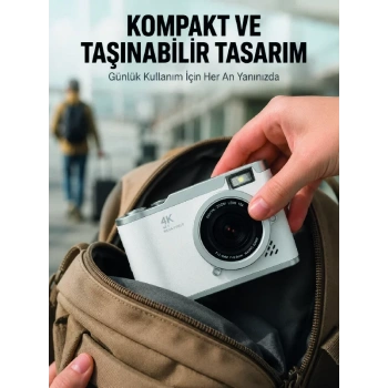 Nevamel® Taşınabilir Dijital Kamera Otomatik Odaklama ve Beauty Modu