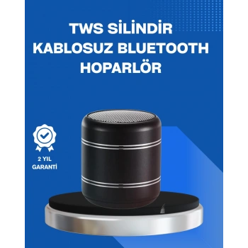 Nevamel® Taşınabilir Silindir Tasarım Bluetooth 5.0 Hoparlör Yüksek Bas Performanslı