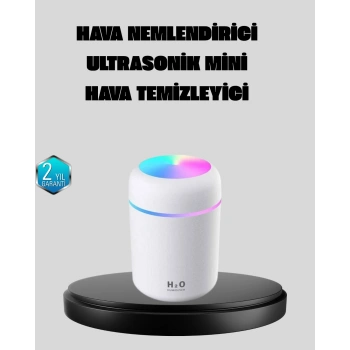 Nevamel Taşınabilir USB Mini Nemlendirici – LED Aydınlatmalı Çift Püskürtme Modu