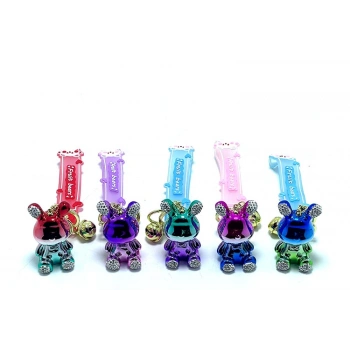 Nevamel Taşlı Ayıcık Silikon Anahtarlık Model 1