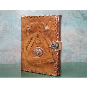 Nevamel Taşlı Deri Defter Model 4