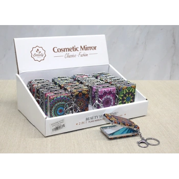 Nevamel Taşlı El Aynası Anahtarlık Model 3