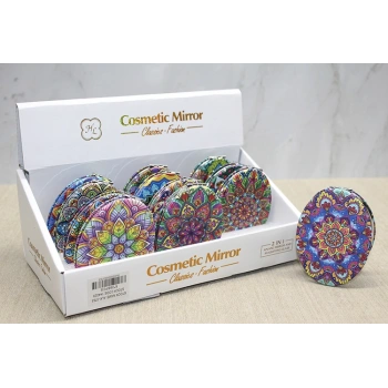 Nevamel Taşlı El Aynası Oval İnce Model 3