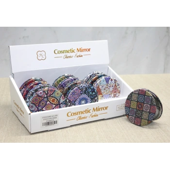 Nevamel Taşlı El Aynası Yuvarlak İnce Model 1