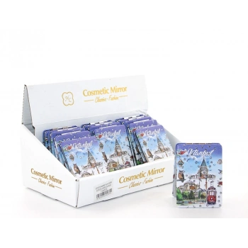 Nevamel Taşlı İstanbul Tasarımı El Aynası İnce Model 24