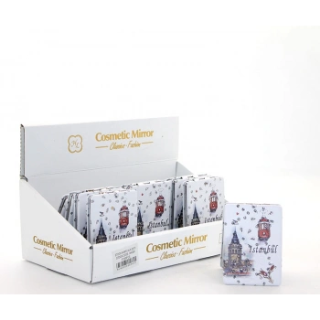 Nevamel Taşlı İstanbul Tasarımı El Aynası İnce Model 27