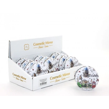 Nevamel Taşlı İstanbul Tasarımı El Aynası Kalın Model 8