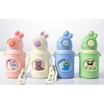 Nevamel® Tavşan Kulaklı 500 ml Paslanmaz Çelik Suluk